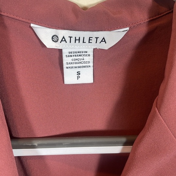 Athleta Dusty Rose Short Sleeve Romper size small - Picture 5 of 8